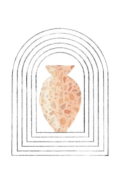 Terrazzo Vase In The Arch