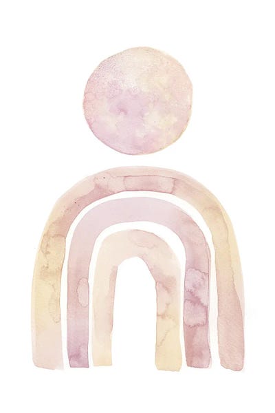 Watercolor Boho Rainbow by Whales Way art print