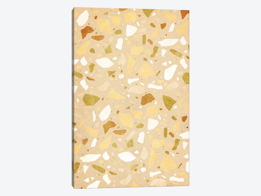 Neutral Terrazzo Pattern by Whales Way 1-piece Canvas Print