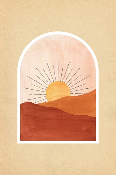 Bohemian Décor: Terracotta Boho Sunrise by Whales Way