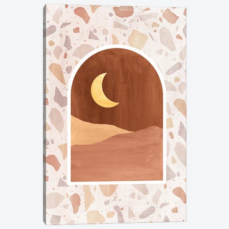 Terrazzo Desert Night Canvas Print #WWY229} by Whales Way Canvas Print