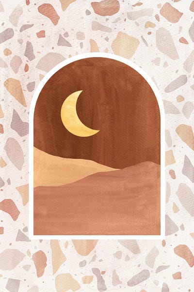 '70s Aesthetic: Terrazzo Desert Night by Whales Way