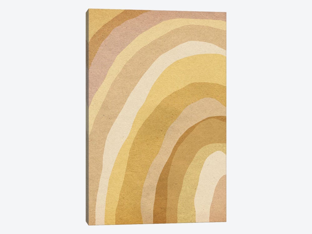 Earthy Tone Abstract Rainbow by Whales Way 1-piece Canvas Print