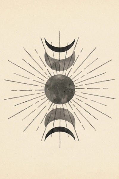 Whales Way: Boho Sun And Moon by Whales Way