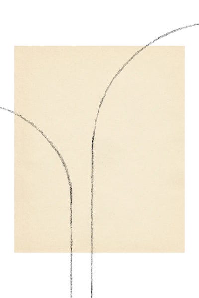 Minimalist Neutral Line Art III by Whales Way canvas print