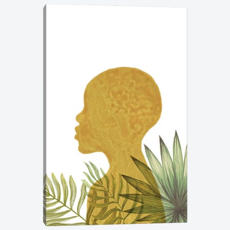 Tropical African Girl II Canvas Print #WWY239} by Whales Way Canvas Art