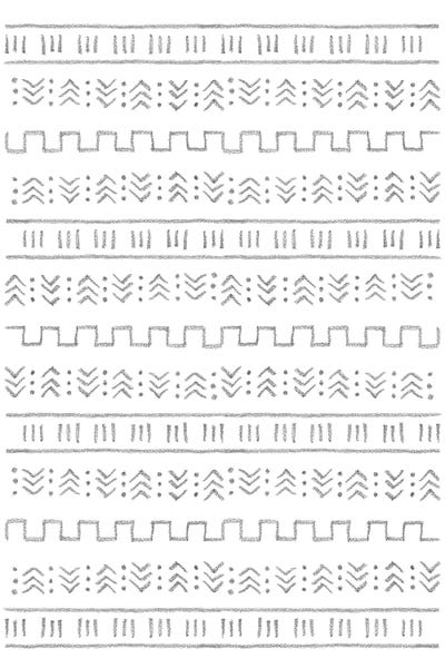 Black And White Aztec Pattern by Whales Way canvas print