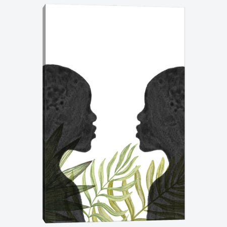 Black Women, African Inspired Canvas Print #WWY245} by Whales Way Canvas Artwork