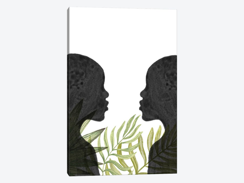 Black Women, African Inspired by Whales Way 1-piece Canvas Art Print
