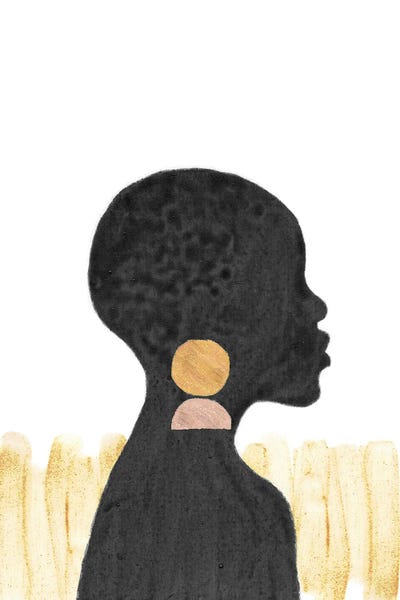 African Black Girl by Whales Way art print