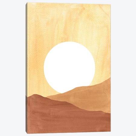 Boho Sun In Dunes Canvas Print #WWY252} by Whales Way Canvas Artwork