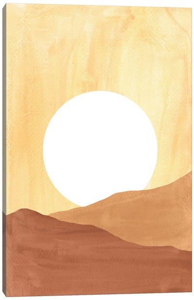 Boho Sun In Dunes Canvas Art Print - Whales Way