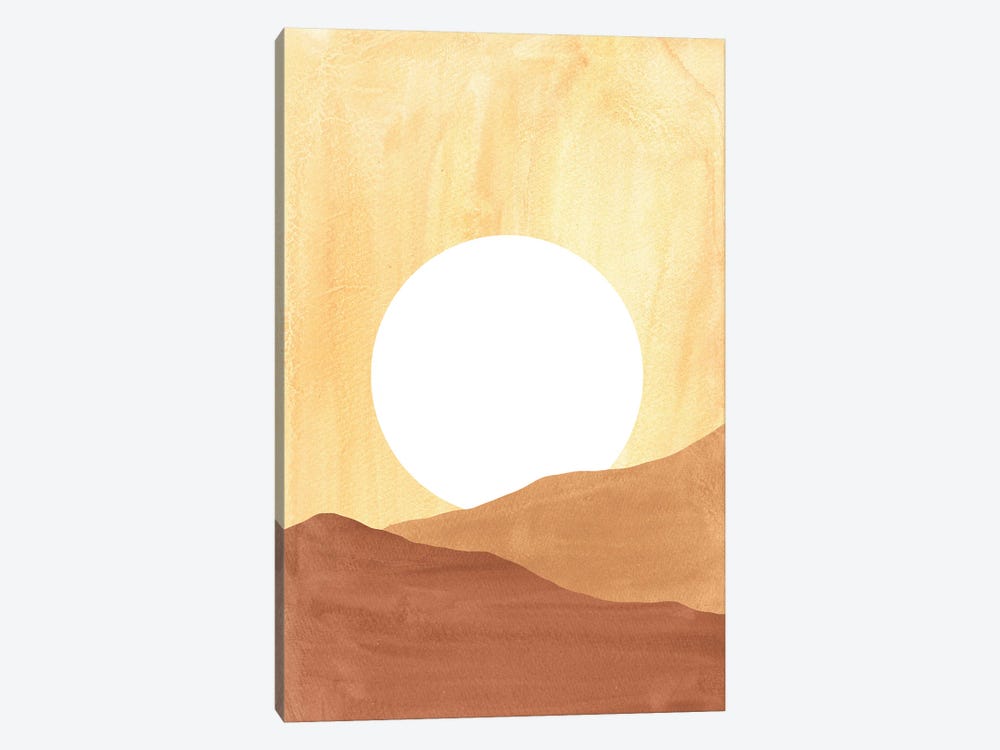 Boho Sun In Dunes by Whales Way 1-piece Canvas Art Print