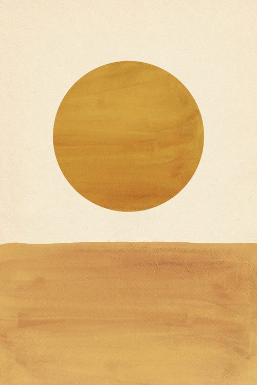 Minimalist Rust Mustard Landscape