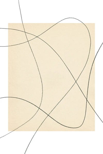 Black & Beige: Neutral Abstract Lines by Whales Way