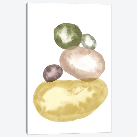 Watercolor Balancing Stones Canvas Print #WWY269} by Whales Way Art Print