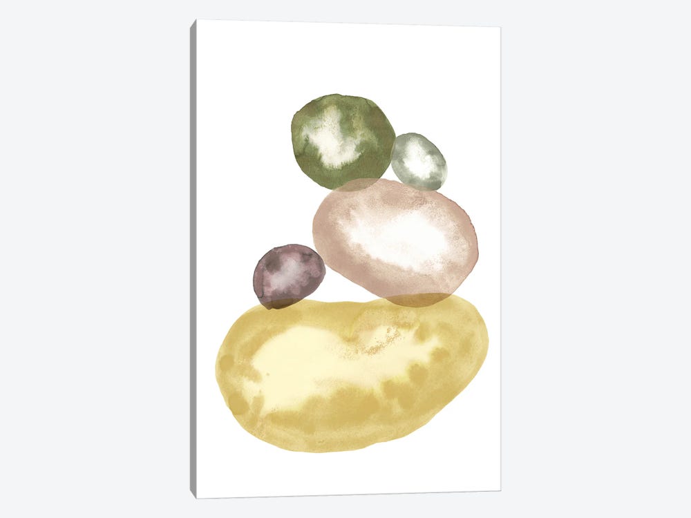 Watercolor Balancing Stones by Whales Way 1-piece Art Print