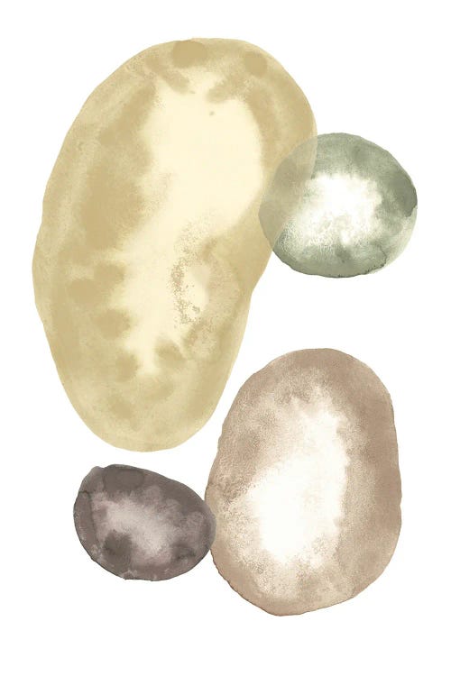 Abstract Watercolor Stones