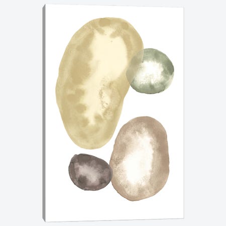 Abstract Watercolor Stones Canvas Print #WWY270} by Whales Way Canvas Artwork
