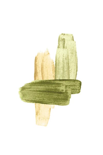 Whales Way: Green Tone Brush Strokes by Whales Way
