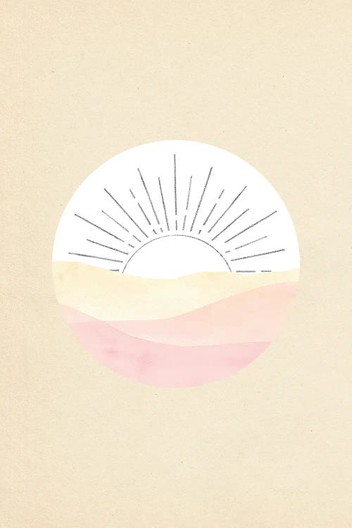 Abstract Pastel Sunset