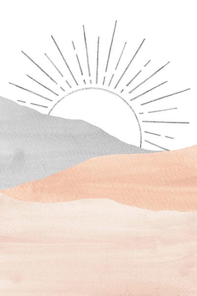 Whales Way: Pink And Gray Sunrise by Whales Way