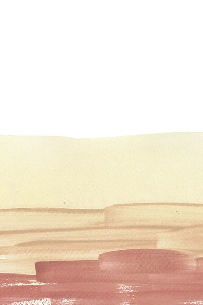 Whales Way: Terracotta And Yellow Abstract Art by Whales Way
