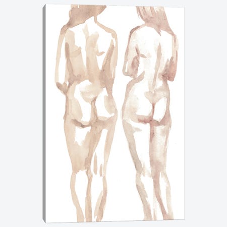 Two Women Canvas Print #WWY297} by Whales Way Canvas Print