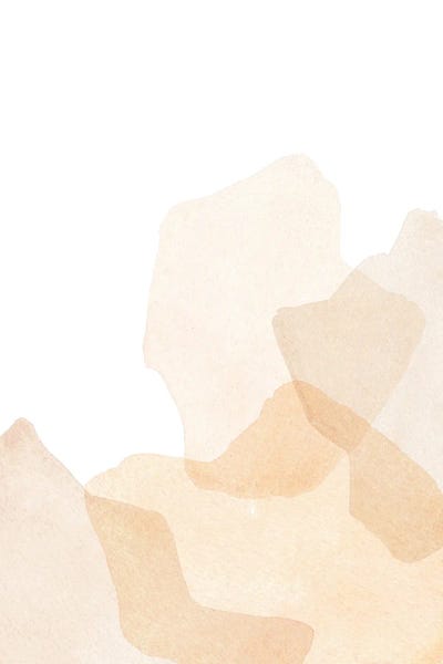 Zen Bedroom: Abstract Blush Shapes by Whales Way