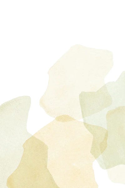 Zen Bedroom: Soft Green Shapes by Whales Way