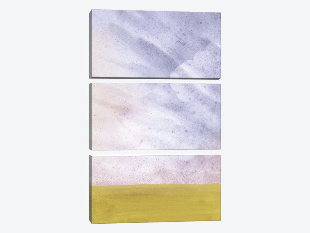 Abstract Cloudy Landscape II by Whales Way 3-piece Canvas Art Print