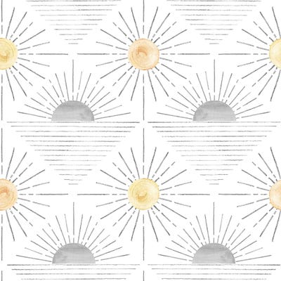 Abstract Sun Pattern by Whales Way canvas print