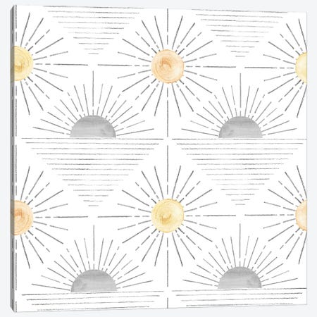 Abstract Sun Pattern Canvas Print #WWY304} by Whales Way Canvas Art Print