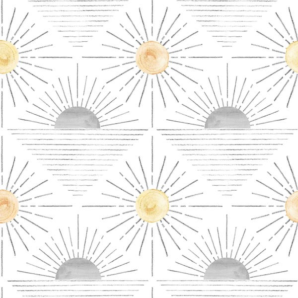 Whales Way: Abstract Sun Pattern by Whales Way