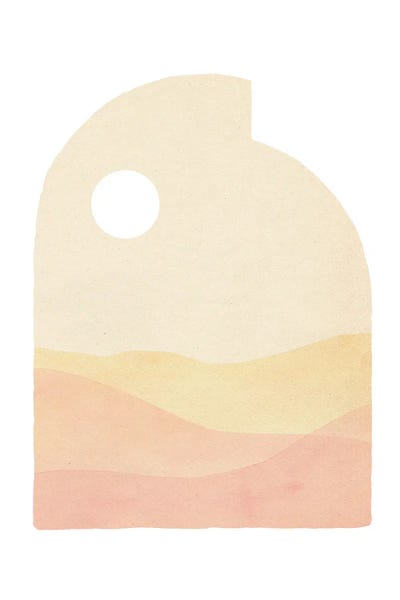 Pastel Arch Landscape by Whales Way art print