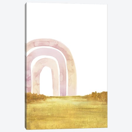 Abstract Landscape, Pastel Rainbow Canvas Print #WWY313} by Whales Way Canvas Art Print