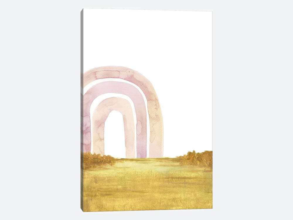Abstract Landscape, Pastel Rainbow by Whales Way 1-piece Art Print