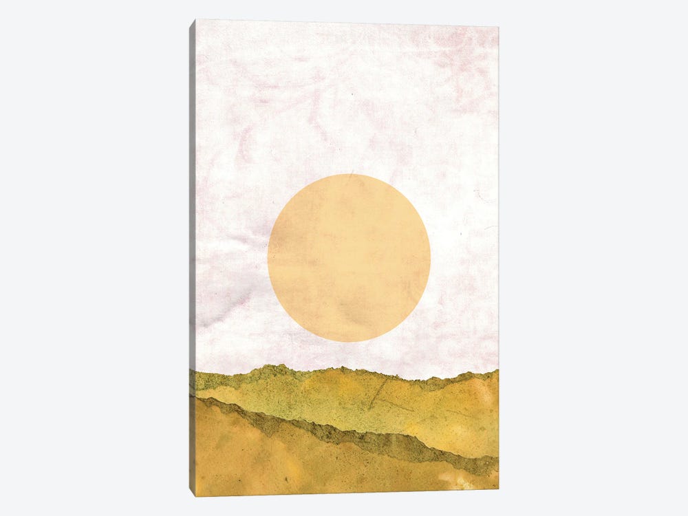 Abstract Landscape And Sun by Whales Way 1-piece Canvas Print