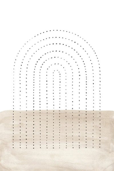 Neutral Arch Dots by Whales Way art print