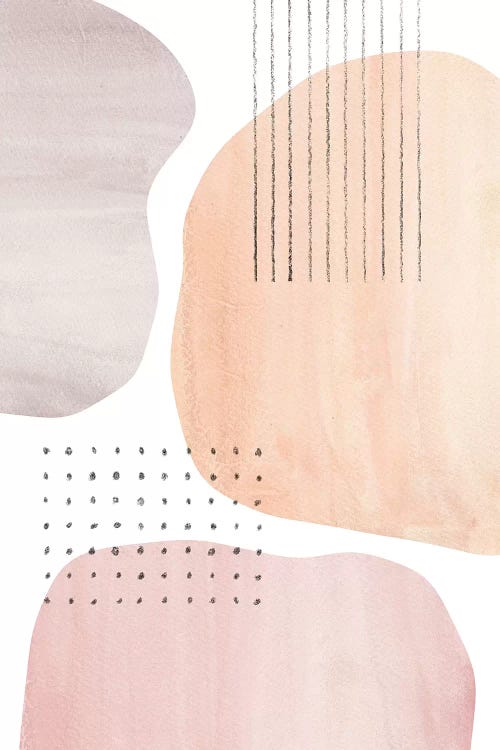 Neutral Pastel Tone Abstract Shapes