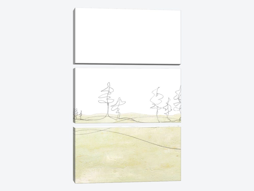 Minimalist Soft Landscape by Whales Way 3-piece Canvas Art Print