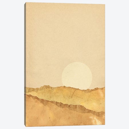 Warm Sunset Canvas Print #WWY326} by Whales Way Canvas Art Print
