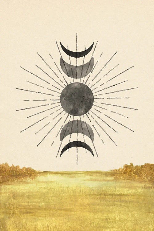 Abstract Moon Phases