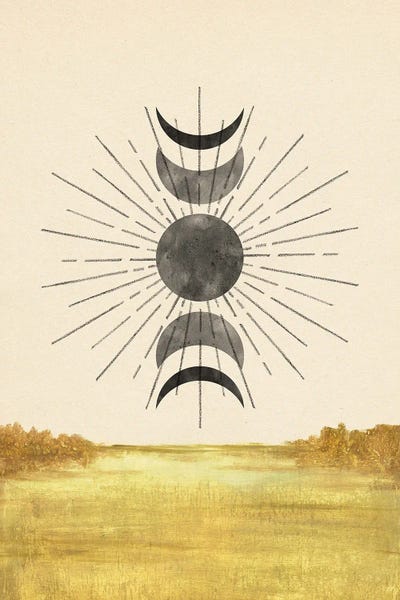 Whales Way: Abstract Moon Phases by Whales Way