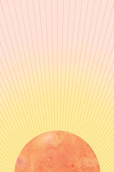 Orange Sun by Whales Way canvas print