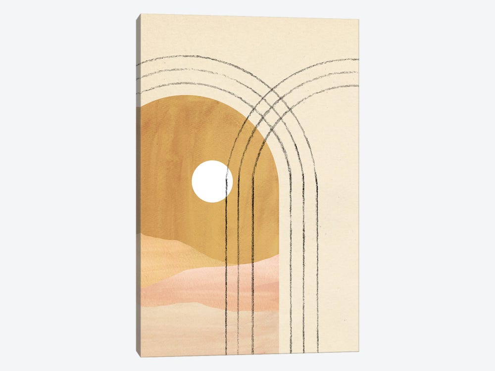 Warm Boho Arches by Whales Way 1-piece Canvas Artwork