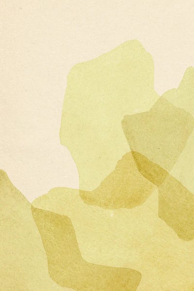 Abstract Green Shapes by Whales Way art print