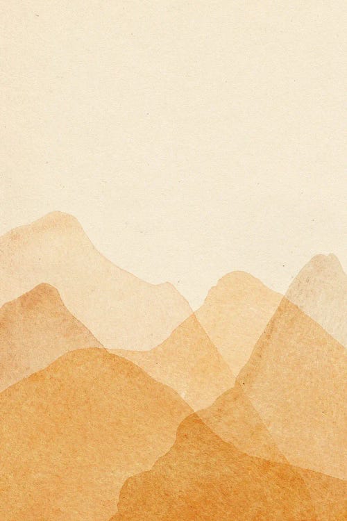 Abstract Orange Mountains