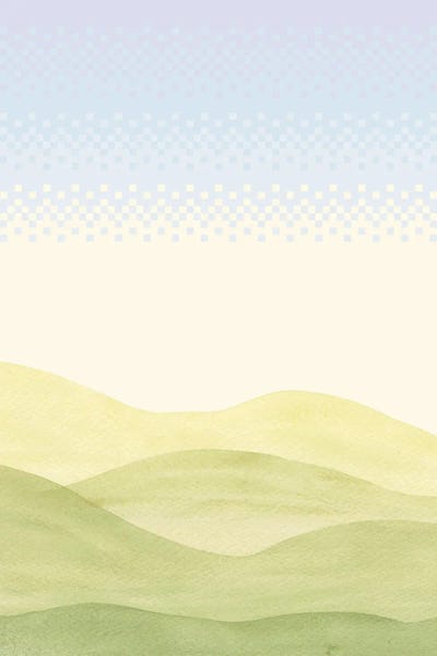 Minimalist Pixel Landscape by Whales Way multi panel art