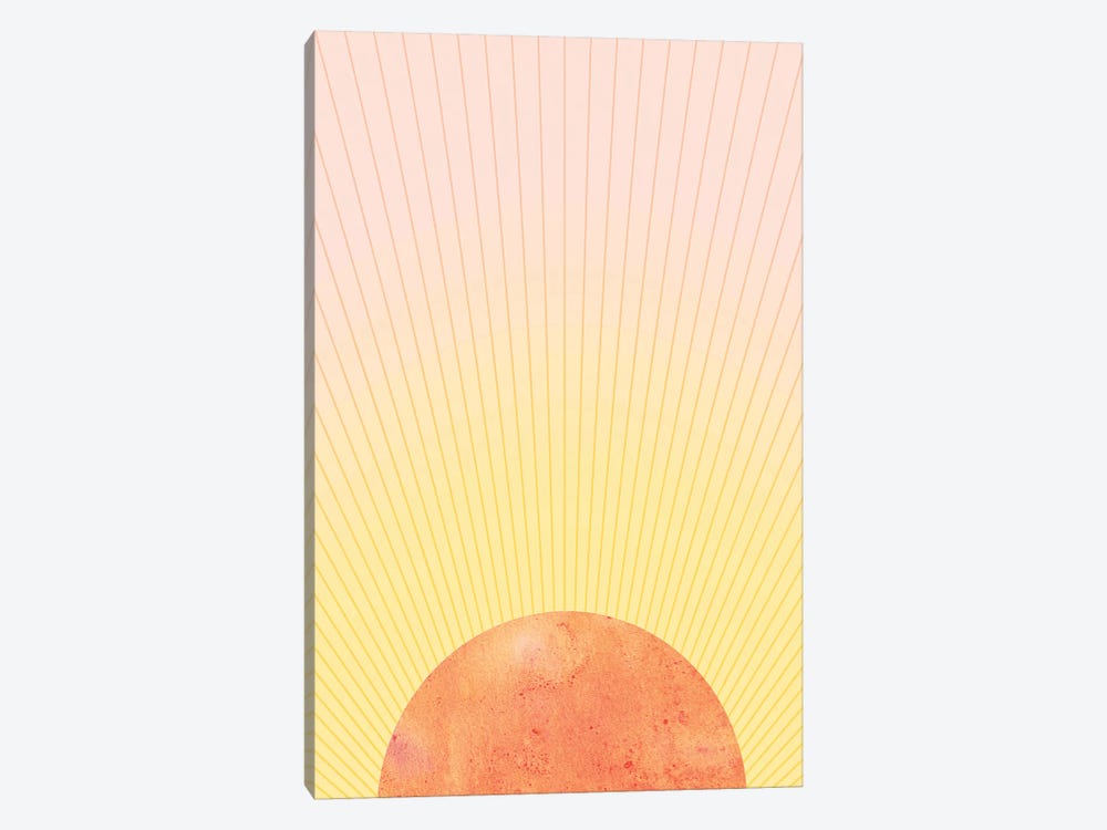 Orange Sun by Whales Way 1-piece Canvas Art